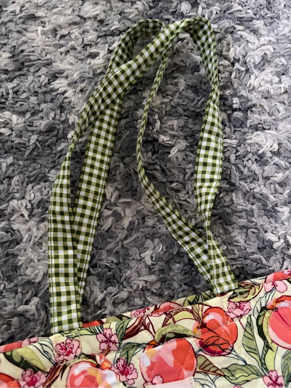 Vera Bradley X Bath & Body Works Peach Floral Limited Edition Quilted Tote bag - Picture 4 of 8